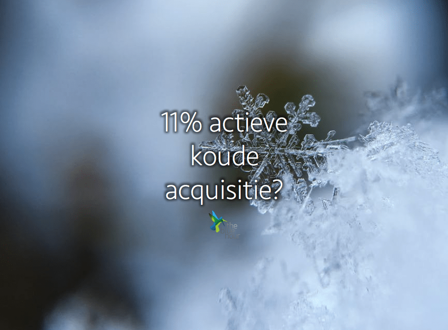 11% aquisição activa a frio?
